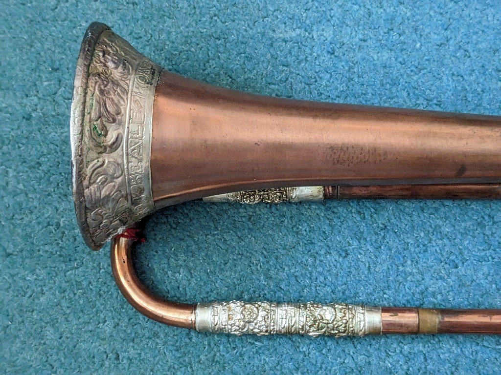 Simon Beale natural / baroque trumpet made by Dave Edwards