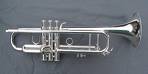 Silver-plated trumpet
